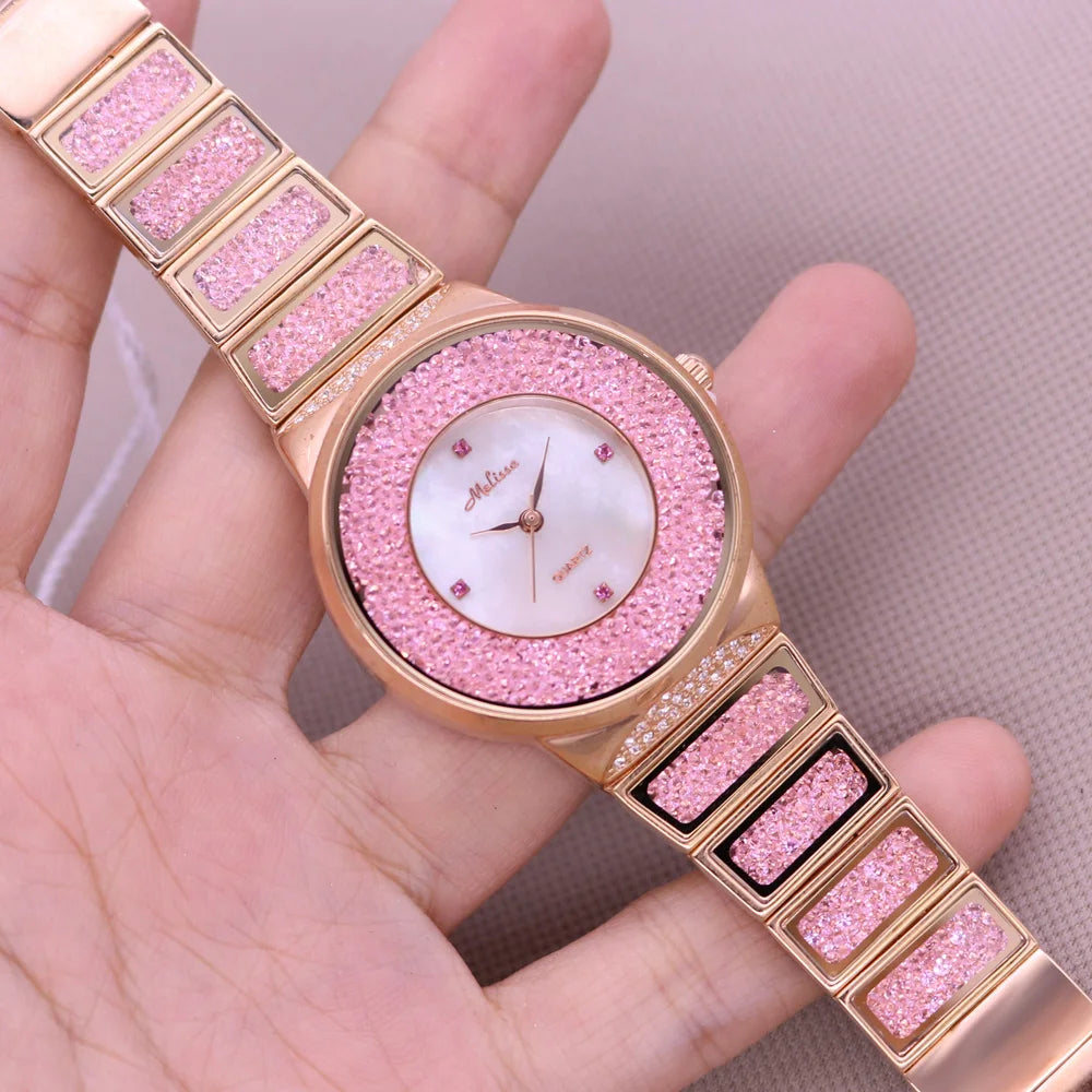 Melissa Rhinestone Women's Bracelet Watch