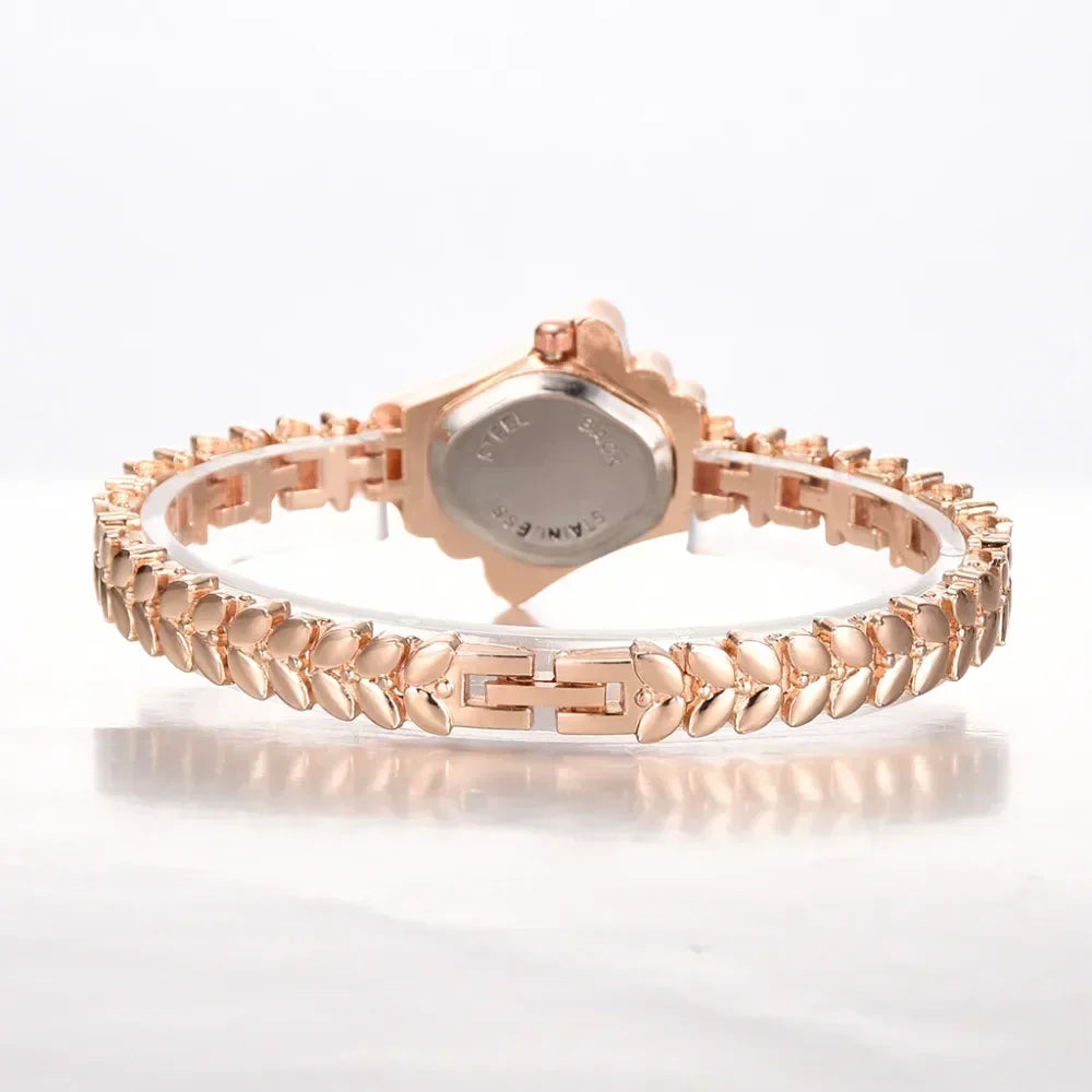 Luxury Women's Crystal Gold Bracelet Watch