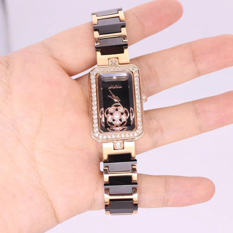 Melissa Rhinestone Women's Bracelet Watch