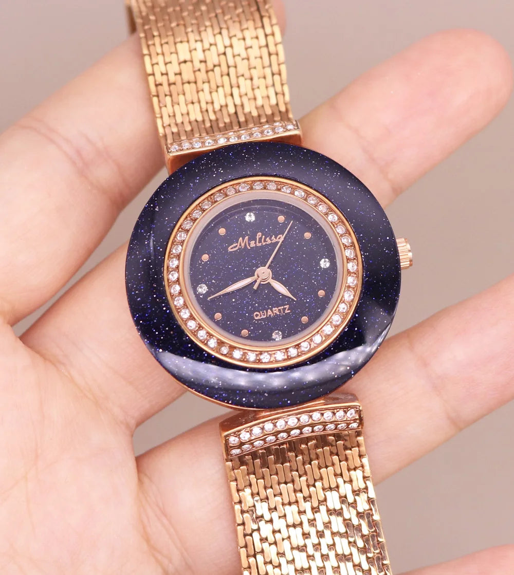 Melissa Rhinestone Women's Bracelet Watch