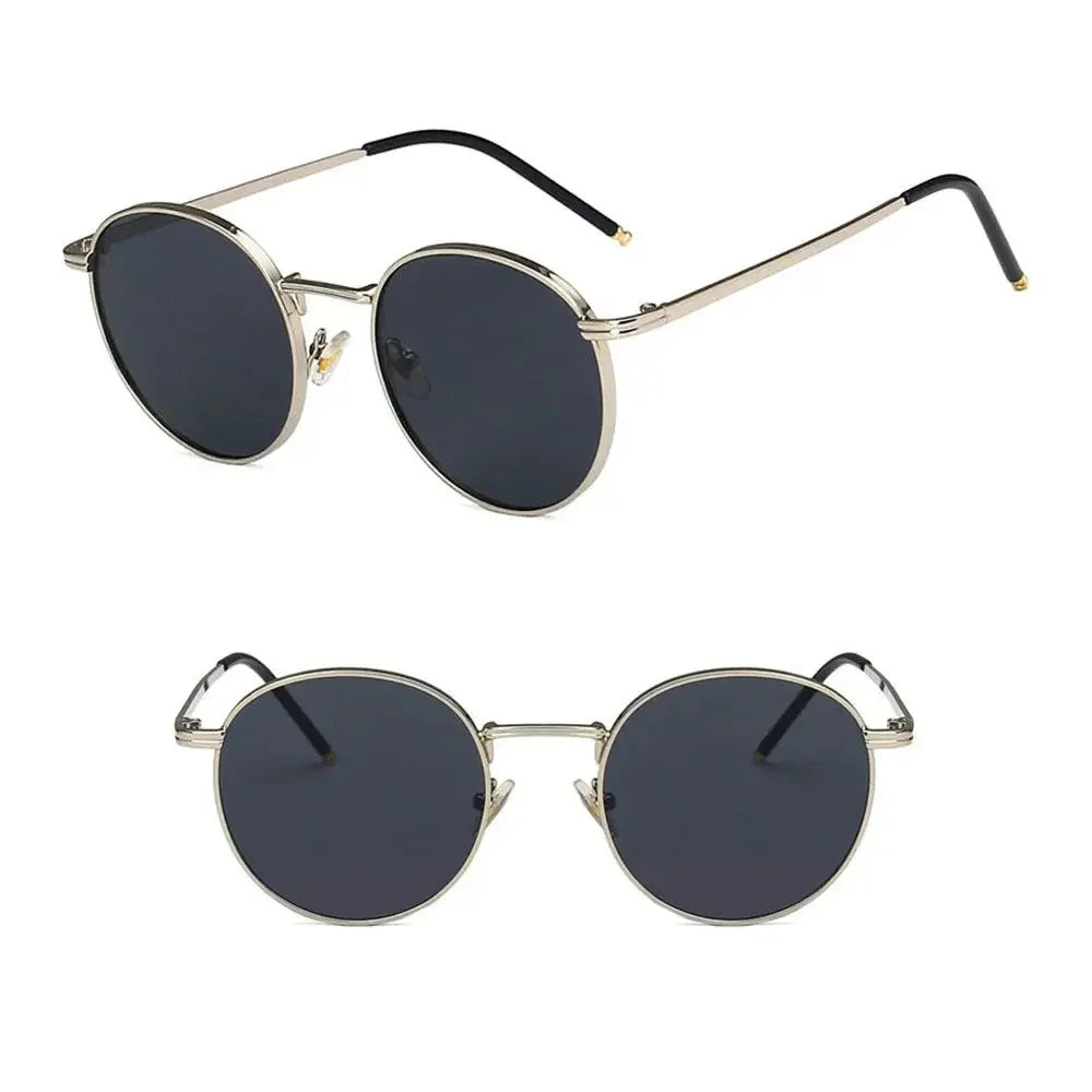 Retro Round Sunglasses - Vintage Small Frame UV400 Unisex