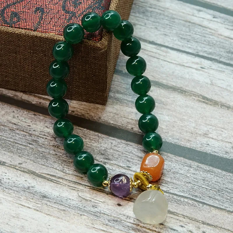 Natural Jade Gemstone Bracelet for Women and Men