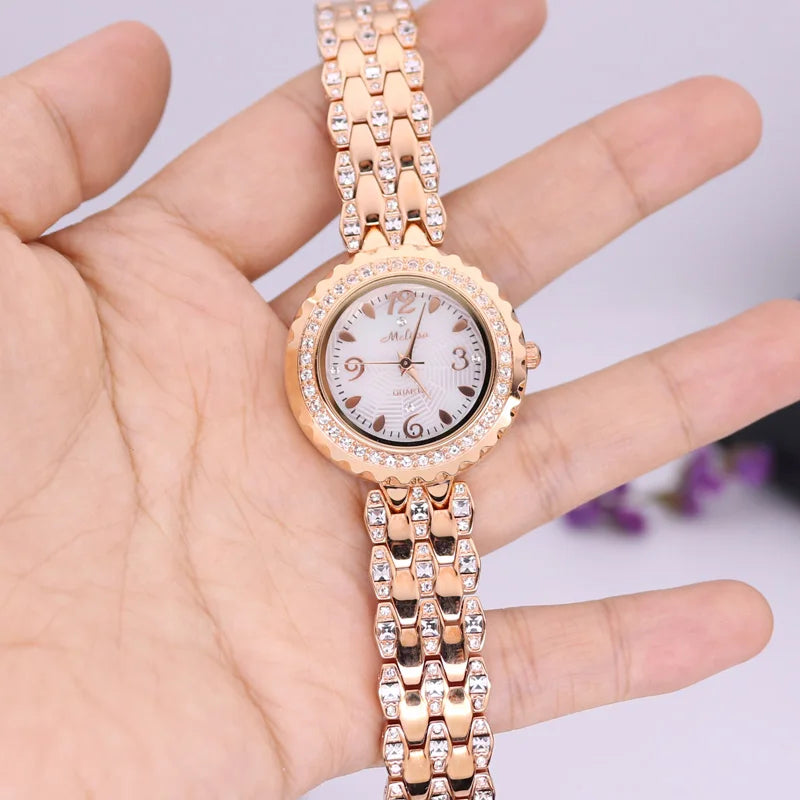 Melissa Rhinestone Women's Bracelet Watch