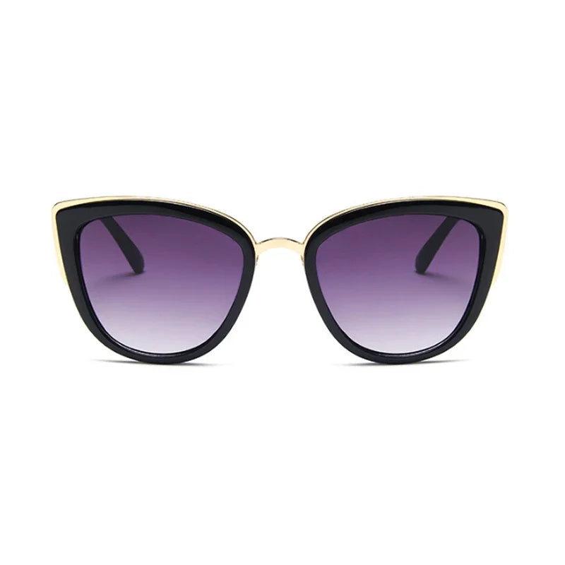 Vintage Cat Eye Sunglasses, Classic Mirror Gradient