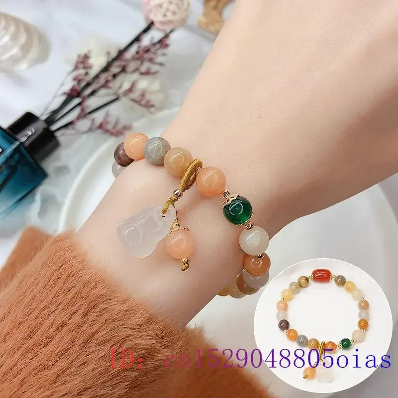 Natural Jade Gemstone Bracelet for Women and Men