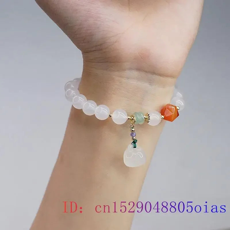 Natural Jade Gemstone Bracelet for Women and Men