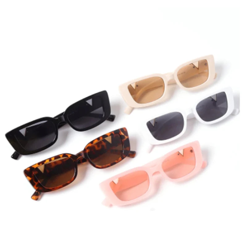 Retro Cat Eye Jelly Sunglasses with Metal Hinges