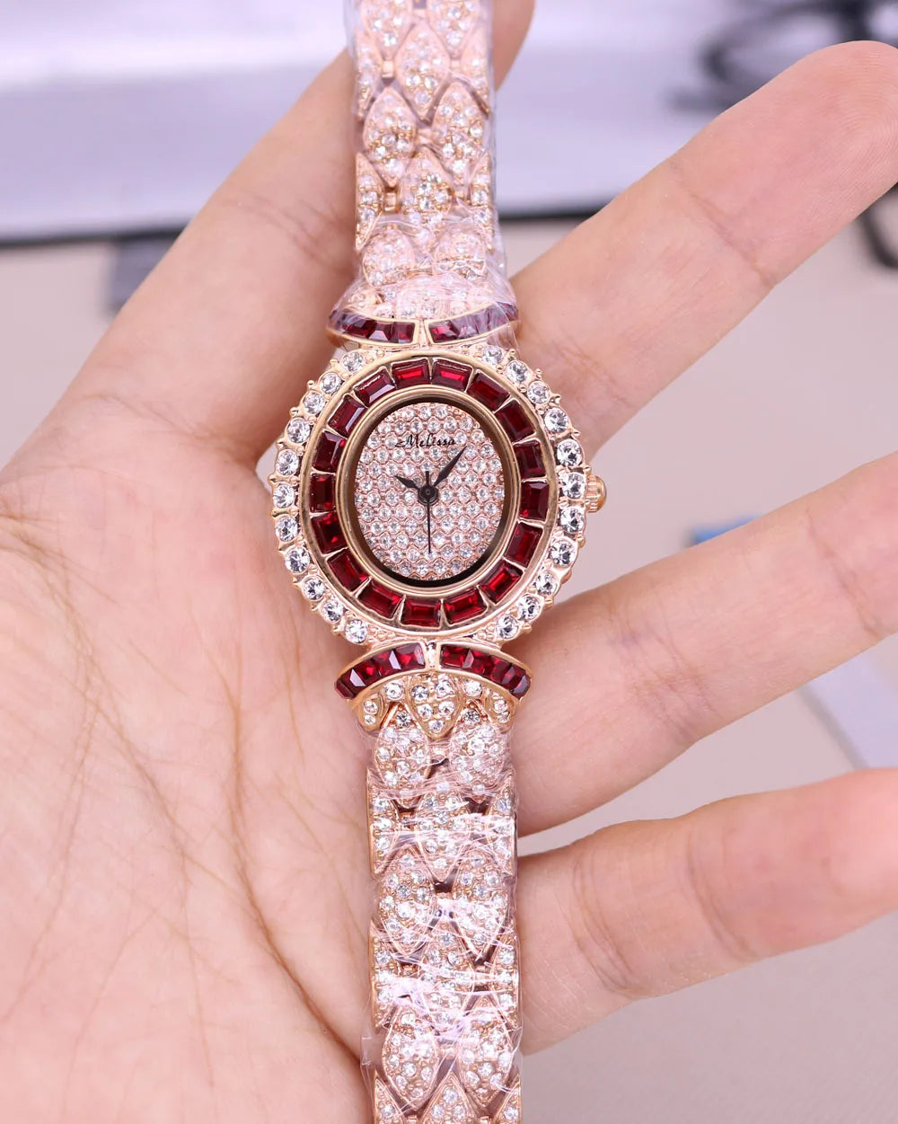 Melissa Rhinestone Women's Bracelet Watch